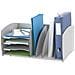 Organizer Da Scrivania In Polistirene Ultraresistente, 54,3 X 34 X 24,5 Cm, Colore Grigio - Foto miniatura 1