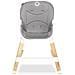 Mona Seggiolone Pappa 4in1 Sgabello Sedia Turistica Regolabile Doppio Vassoio Feltrini Antiscivolo Fino 75kg Grigio - Foto miniatura 8