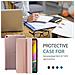 Samsung Galaxy Tab 10.1 Un Caso 2019 (sm-t510 Sm-t515 Sm-t517) Ultra Sottile Folio Smart Cover Chiaro Caso Del Basamento Con Translucent Frosted Indietro -rosegold - Foto miniatura 3
