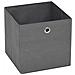 Contenitori 4 pz in Tessuto non Tessuto 28x28x28 cm Grigio - Foto miniatura 2