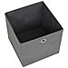 Contenitori 4 pz in Tessuto non Tessuto 28x28x28 cm Grigio - Foto miniatura 5