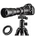 420-800mm F 83-16 Teleobiettivo Obiettivo Zoom Per Nikon D7100 Fotocamera Digitale D80 D90 D600 D5000 D5100 D3200 D7000 D7200 Reflex Manuale Con Lega Di Alluminio Nero - Foto miniatura 1