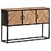 Credenza 120x30x75 Cm In Legno Massello Di Acacia - Foto miniatura 1
