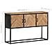 Credenza 120x30x75 Cm In Legno Massello Di Acacia - Foto miniatura 7