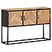 Credenza 120x30x75 Cm In Legno Massello Di Acacia - Foto miniatura 8