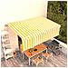 Tenda Retrattile Automatica con Parasole 5x3m Gialla Bianca - Foto miniatura 3