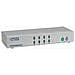 KVM-DVI-Switch 1 User - 4 PCs, PS / 2, PS / 2, Argento, Cablato, 269 x 104 x 45 mm, 4 x 2 x 6pol. MiniDIN 4 x DVI - Foto miniatura 2