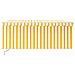 Tenda Sole Retrattile Manuale Parasole LED 3x2,5m Gialla Bianca - Foto miniatura 2