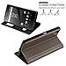 Custodia Compatibile Con Sony Xperia Z5 Premium In Bruno Pietra - Coperchio Protettivo Con Chiusura Magnetica, Funzione Stand E 2 Finestre Di Visualizzazione - Foto miniatura 2