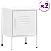 Comodini 2 Pz Bianchi 35x35x51 Cm In Acciaio - Foto miniatura 1