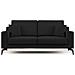 Prestige Divano Moderno In Microfibra T11 Nero - Foto miniatura 8