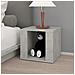 Comodino Grigio Cemento 41x40x36 Cm In Legno Multistrato - Foto miniatura 3