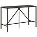 Tavolo Bar Con Piano In Vetro Marrone 180x70x110 Cm Polyrattan - Foto miniatura 2