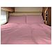 Lenzuolo Sopra Cordonetto Camper Roulotte 100% Cotone Personalizzabile Tinta Unita Singolo Rosa - Foto miniatura 1