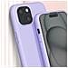 Cover Semirigida Per Iphone 15 Cordino Nylon Intrecciato Serie Corda Lilla - Foto miniatura 2
