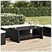Tavolino Nero 100x50x40 Cm In Polyrattan - Foto miniatura 1