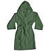 Accappatoio Con Cappuccio In Morbida Spugna Mod. Sophie Tinta Unita Vari Colori Xxl Sottobosco - Foto miniatura 1