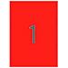 Adesivi /etichette Apli Rosso A4 20 Foglie 210 X 297 Mm - Foto miniatura 2