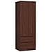 Armadio A 2 Ante Battenti E Cassetti S60, 60x51x180 cm, Colore Weng? - Foto miniatura 1