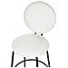 Set Di 2 Sedie Alte Emery Bouclé Bianco - Foto miniatura 5