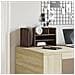 Organizer Scrivania Rovere Marrone 44,5x24x25 Legno Multistrato - Foto miniatura 3