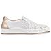 White Casual Closed Sport Shoe Sneakers Pelle Scarpe Donna Bianco Eu 38, M5950-80 - Foto miniatura 3