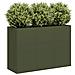 Fioriera Verde Oliva 120x40x80 Cm In Acciaio Laminato A Freddo - Foto miniatura 1
