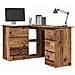 Scrivania Ad Angolo Legno Vecchio 145x100x76 Cm Truciolato - Foto miniatura 1