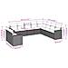 Set Divano Da Giardino 10 Pz Con Cuscini Beige In Polyrattan - Foto miniatura 3