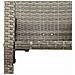 Set Bar da Giardino 3pz senza Cuscini Grigio Polyrattan Acacia - Foto miniatura 6