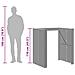 Set Bar da Giardino 3pz senza Cuscini Grigio Polyrattan Acacia - Foto miniatura 9