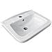 Lavabo Quadro Sospeso A Parete 36x45 Cm Modello Lp83 - Bianco - Foto miniatura 3