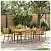 Set da Pranzo per Giardino 7 pcs Grigio Poly Rattan - Foto miniatura 2