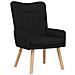Sedia rilassante Nero 63 x 67 x 94 cm Tessuto - Foto miniatura 1