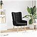 Sedia rilassante Nero 63 x 67 x 94 cm Tessuto - Foto miniatura 2