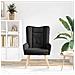 Sedia rilassante Nero 63 x 67 x 94 cm Tessuto - Foto miniatura 3