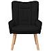 Sedia rilassante Nero 63 x 67 x 94 cm Tessuto - Foto miniatura 4