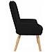 Sedia rilassante Nero 63 x 67 x 94 cm Tessuto - Foto miniatura 5