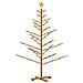 Albero di Natale in legno Marrone 150 cm Legno di pino massello - Foto miniatura 7