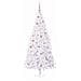 Albero di Natale artificiale Bianco 180 cm PVC e Acciaio - Foto miniatura 3