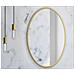 Specchio da parete in metallo con cornice dorata rotonda MIRROR 70CM - Foto miniatura 5
