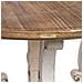 Tavolo Rotondo In Legno Finitura Invecchiata D80x80x79h Cm - Foto miniatura 5