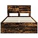 Struttura del letto Rovere fumé 120 x 123 cm Legno multistrato - Foto miniatura 7