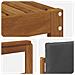 Set divani 8 pcs Naturale e Antracite Legno di Acacia Massello - Foto miniatura 6