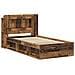 Telaio del letto con storage Legno antico 90 x 200 cm - Foto miniatura 3