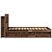 Telaio del letto con storage Legno antico 90 x 200 cm - Foto miniatura 4