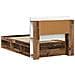 Telaio del letto con storage Legno antico 90 x 200 cm - Foto miniatura 5