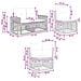 Set Divano da Giardino 7 pcs Nero e Bianco Crema polyrattan - Foto miniatura 7