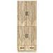 Set di armadi 2 pcs Rovere Sonoma Legno ingegnerizzato - Foto miniatura 4