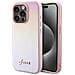 Guess Saffiano Iridescent Script Cover Per Iphone 15 Pro - Rosa - Foto miniatura 1